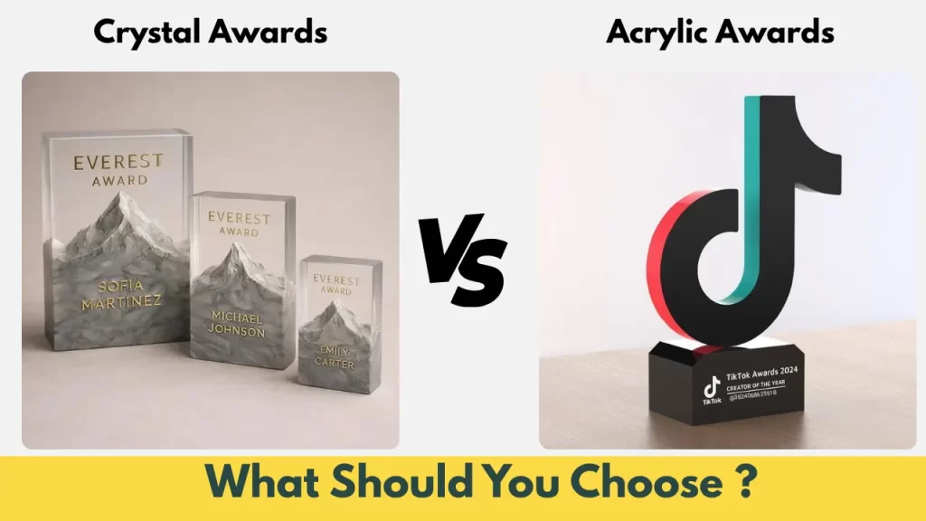 Crystal Awards vs Acrylic Awards